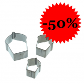 FONDANT-KISZÚRÓ KÉSZLET / SÜTI (FÉM) - 50%-OS KEDVEZMÉNNYEL 